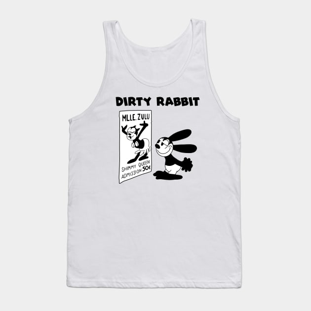 Oswald Dirty Rabbit Tank Top by Super Secret Villain